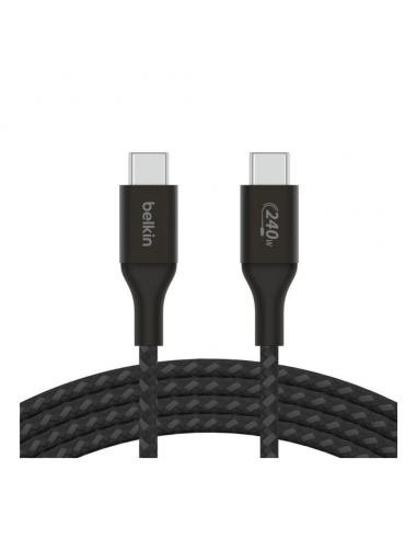 Cable USB-C Vers USB-C Belkin 240W 2M Noir