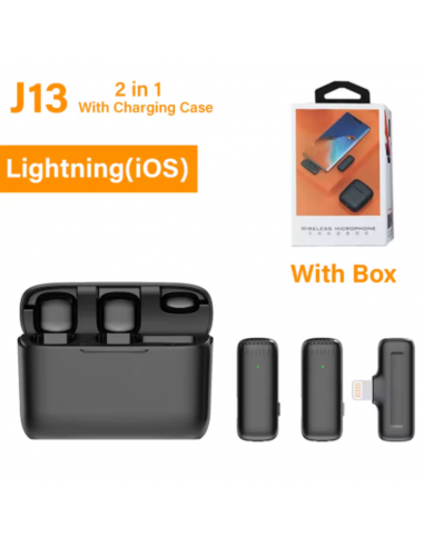 Microphone Double Sans Fil pour iPhone...