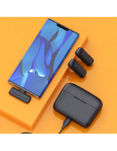 Microphone Double Sans Fil pour iPhone...