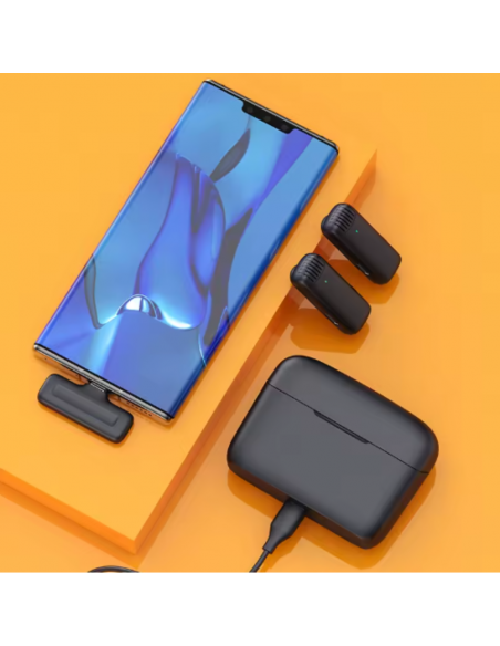 Microphone Double Sans Fil pour iPhone Lightning Content Creators Micro Wireless