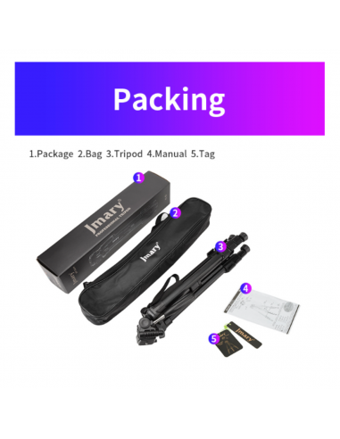 Trépied 2en1 Jmary KP-2254 165 Cm pour caméras et smartphones