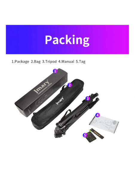 Trépied 2en1 Jmary KP-2254 165 Cm pour caméras et smartphones