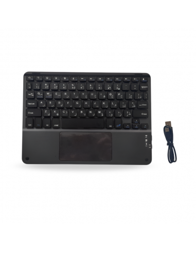 Étui + clavier sans fil avec pavé tactile pour...