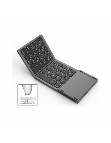Clavier pliable avec touchpad B033 - QWERTY
