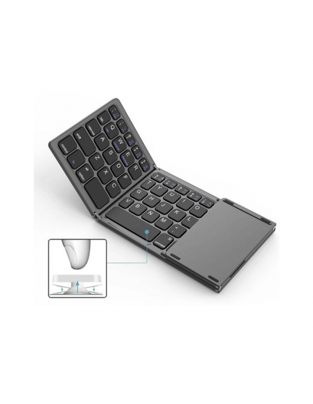 Clavier pliable avec touchpad B033 - QWERTY