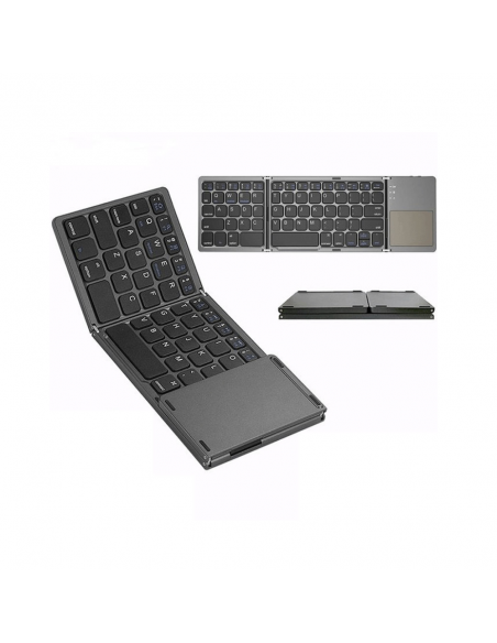 Clavier pliable avec touchpad B033 QWERTY