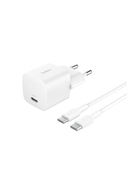 Chargeur Rapide Secteur Belkin USB-C + Cable USB-C Vers USB-C 25W