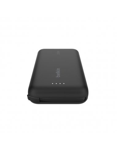 Power Bank 10K Belkin BoostCharge Avec Cable intégré USB-C Noir
