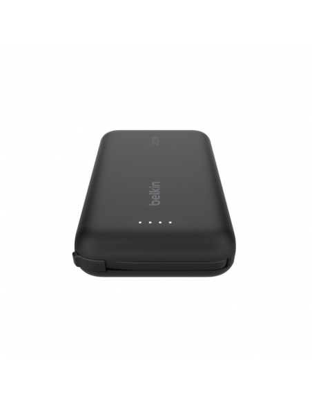 Power Bank 10K Belkin BoostCharge Avec Cable intégré USB-C Noir