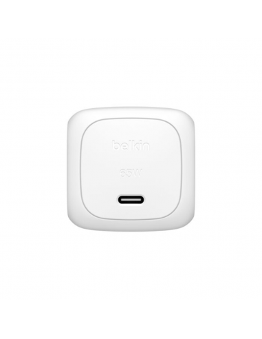 Chargeur Rapide Secteur Belkin USB-C 65W Blanc
