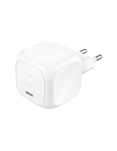 Chargeur Rapide Secteur Belkin USB-C 65W Blanc
