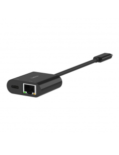 Adaptateur USB-C vers Ethernet + recharge (100 W)-Noir