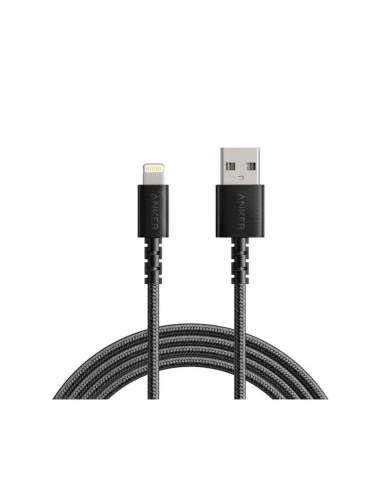 Cable USB-A Vers Lightning Anker 0.9M - Noir