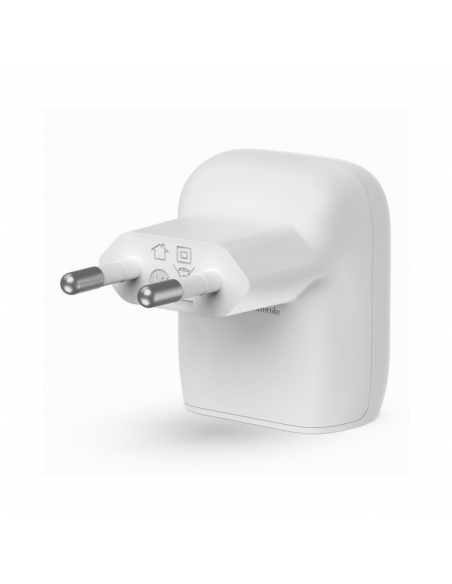 Chargeur Secteur rapide Belkin USB-C 20 W+ Cable USB-C Vers USB-C