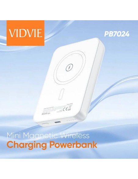 Power Bank Magnétique Vidvie 10000 mAh 15W