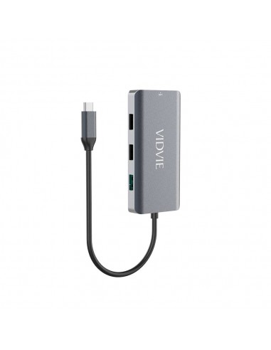 Hub Type-C Vidvie 6 en 1 60W - Dark Grey