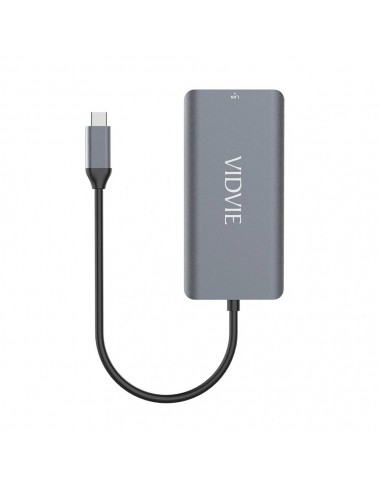 Hub Type-C Vidvie 6 en 1 60W Dark Grey