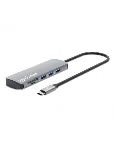 Convertisseur USB-C 9 en 1 Vers HDMI 4k Manhattan