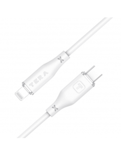 câble Lightning vers USB-C TERA Fast Charging 1m blanc
