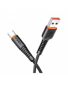 Cable Type-C Vers USB-A TERA Fast Charging 1m Noir