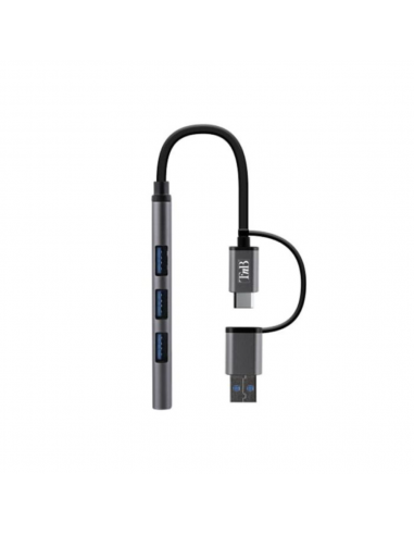 Hub TnB 4en1 USB-A 2.0 + USB-C
