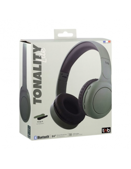 casque Bluetooth TnB Tonality autonomie 24h vert
