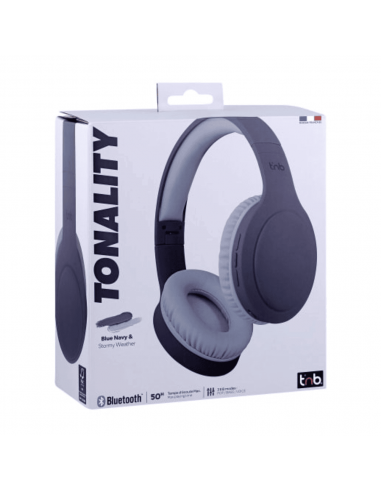 Casque Bluetooth T'nB Tonality Autonomie 50h Bleu
