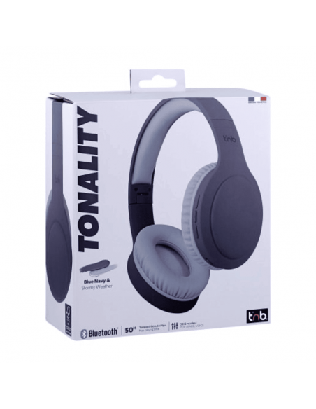 Casque Bluetooth T'nB Tonality Autonomie 50h Bleu
