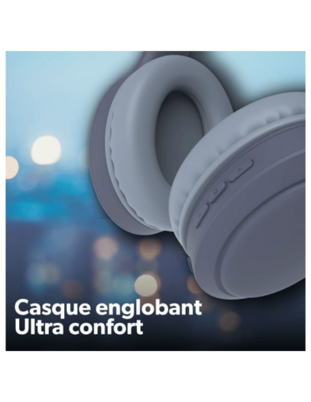 casque Bluetooth T'nB Tonality Autonomie 50 heurs bleu