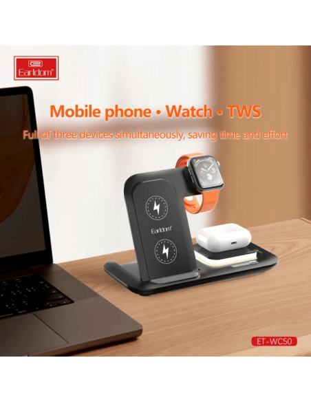 Station De Recharge 5en1 Wireless 15W Earldom