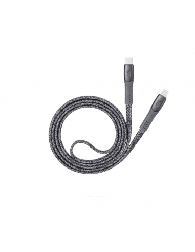 Cable Type-C Vers Lightning RIVACASE 1.2M Gris