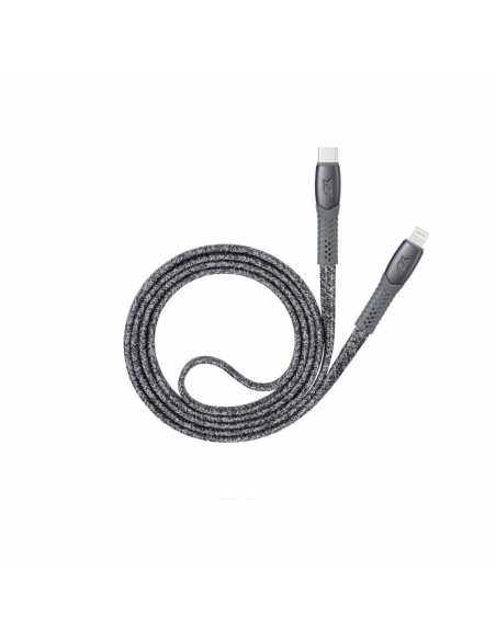 Cable Type-C Vers Lightning RIVACASE 1.2M Gris