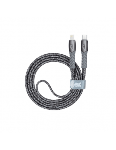 Cable Type-C Vers Lightning RIVACASE 1.2M Gris