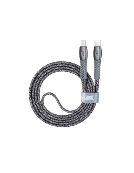 Cable Type-C Vers Lightning RIVACASE 1.2M Gris