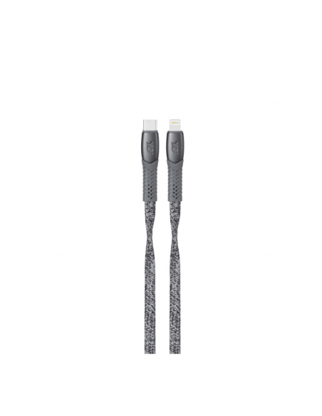 Cable Type-C Vers Lightning RIVACASE 1.2M Gris