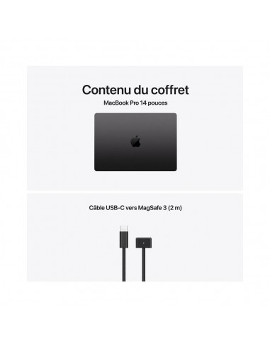 MacBook Pro 14 Apple M5 CPU 10C GPU 10C 16Go SSD 512Go Noir