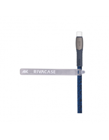 Cable Type-C Vers Type-C RIVACASE 1.2M 3 A Bleu