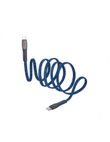 Cable Type-C Vers Type-C RIVACASE 1.2M 3 A Bleu