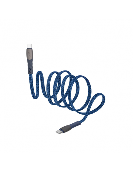 Cable Type-C Vers Type-C RIVACASE 1.2M 3 A Bleu