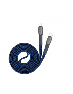 Cable Type-C Vers Type-C RIVACASE 1.2M 3 A Bleu 2