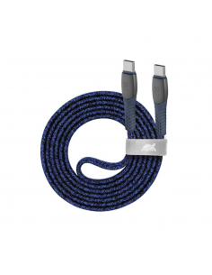 Cable Type-C Vers Type-C RIVACASE 1.2M 3 A Bleu