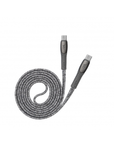 Cable Type-C Vers Type-C RIVACASE 1.2M 3 A Gris 2