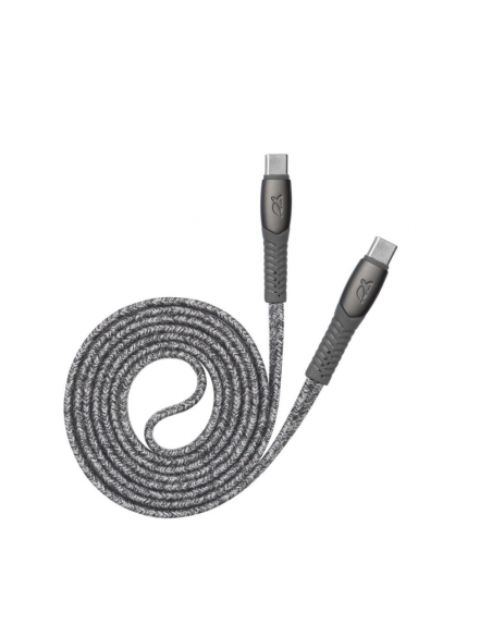 Cable Type-C Vers Type-C RIVACASE 1.2M 3 A Gris
