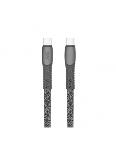 Cable Type-C Vers Type-C RIVACASE 1.2M 3 A Gris