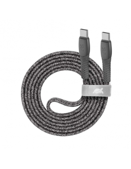 Cable Type-C Vers Type-C RIVACASE 1.2M 3 A Gris