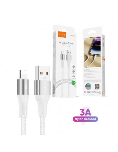 Cable Vidvie USB Vers Lightning 1M 3A
