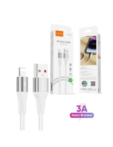 Cable Vidvie USB Vers Lightning 1M 3A