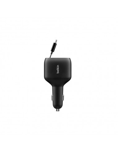 Chargeur De Voiture Belkin USB-C 75W Avec Câble Rétractable
