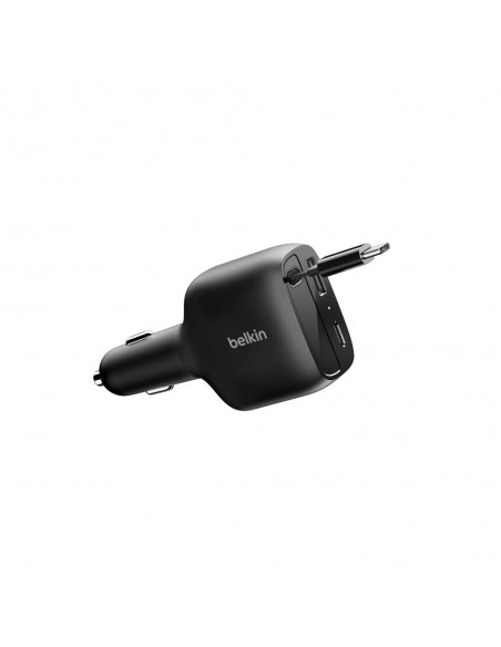 Chargeur De Voiture Belkin USB-C 75W Avec Câble Rétractable