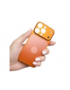 Back Film Métalique Pour iPhone 13 Pro Max Design 17 Pro Max Orange